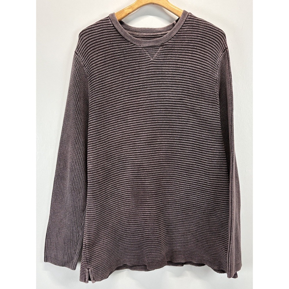 Carbon 2 Cobalt Ribbed Waterman Sweater Mens XL Chunky Earthy Vintage Wash